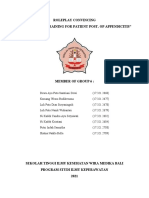 Roleplay Convicing Mobilization Training For Post - Op Appendicitis KLP 6