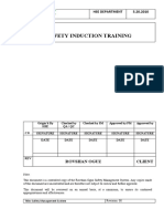 ROG-HSE-PRO-006, 20.05.2010 - Safety Induction Training