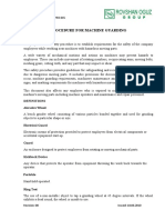 Rog-Hse-Pro-015, Procedure For Machine Guarding