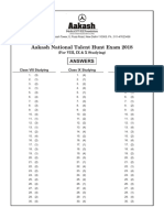 Anthe Sample Paper Answer Key