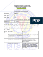 Birla Institute of Technology & Science, Pilani Work Integrated Learning Programmes Division M.Tech. Design Engineering