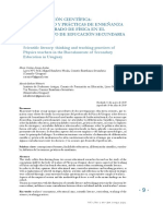 Alfabetización Científica Pensamiento y Prácticas de Enseñanza Del Profesorado de Física en Educación Secundaria