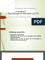 TCALLP UNIT I Learner Centered Psychological Principles