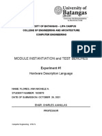 Module Instantiation and Test Benches: Hardware Description Language