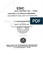 Gentral Rate Contract 147 (BL: Supply of Drugs Dressings