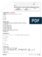 Resolucao 9ano Matematica 2016