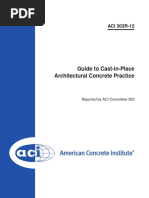 Guide To Cast-in-Place Architectural Concrete Practice: ACI 303R-12