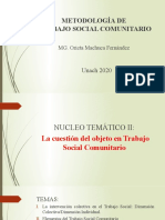 Nucleo t2 El Objeto Del Trabajo Social Comunitario