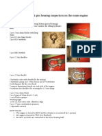 Inspection of Crank Pin Bearing Inspection On The Main Engine