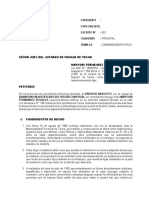 Demanda de Divorcio (Proceso de Conocimiento)