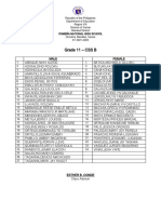 List of Students CSSB