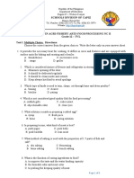 Afa - Food Processing NC Ii - Grade 12