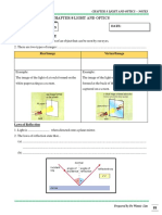 Chapter 8 Light and Optics - Notes - Student's