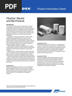 Fiberfrax Blanket and Mat Products: Product Information Sheet