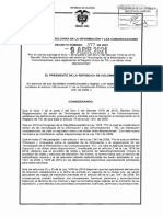 Decreto 377 Del 9 de Abril de 2021