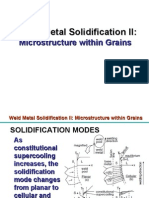 Weld Metal Solidification-2-Microstructure Within Grains