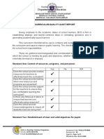 Department of Education: Curriculum Quality Audit Report