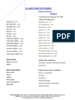 Polity Syllabus PATH CGPSC PRE Test Series