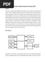 Accident Alert With The Location Data Using GSM