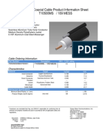 TFC Coaxial Cable Product Information Sheet Type: T10500MS / 109 MESS