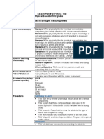 Lesson Plan #10: Fitness Test