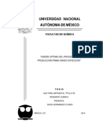 DISEÑO OPTIMO DEL PROCESO DE PRODUICCION PMMA GRADO INYECCION - Unlocked