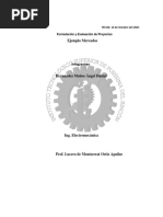 Ejemplos de Mecados, Formulacion, Daniel Muñoz