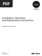 Installation, Operation and Maintenance Instructions: English