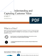 Unit 7 - Chapter 10,11 - Pricing Understanding and Capturing Customer Value