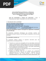 Guía de Actividades y Rúbrica de Evaluación - Paso 4 Propuestas para Lograr La Equidad en Los Servicios de Salud