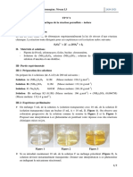 TP N°1 Cinétique de La Réaction Persulfate-Iodure - Section A