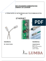 Ethernet: Department of Business Administration University of Lucknow