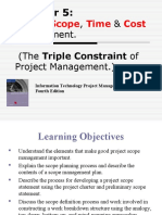 Ch05 Project Scope, Time - Cost Management