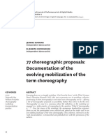 77 Choreographic Proposals