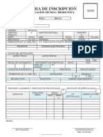 Fichas de Matricula-Inscripcion