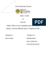 What Is Role of Singular Points in Complex Analysis, Discuss Different Types of Singular Points?