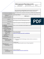 Daily Log Lesson Plan Science Grade: I. Objectives