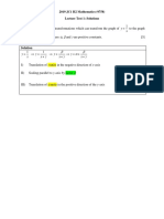 2019 JC1 H2 Math Lecture Test 1 (Solutions)