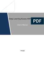 Deep Learning Access ANPR Camera Users Manual V 1.0.0 1