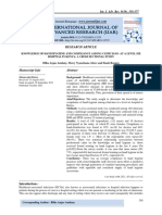 Knowledge of Hand Hygiene and Compliance Among Clinicians - at A Level Six Hospital in Kenya: A Cross Sectional Study