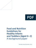 Food and Nutrition Guidelines Healthy Infants and Toddlers Revised Dec12