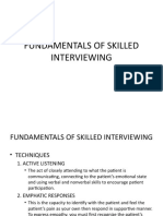 Module 2 Fundamentals of Skilled Interviewing