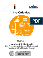 Pre-Calculus: Learning Activity Sheet 3