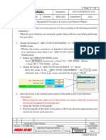 Service Manual: SV01-NHX40AX01-01E NHX4000 MSX-853 Axis Adjustment Procedure of X-Axis Zero Return Position