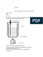 Example Test (110 Marks) : Markscheme