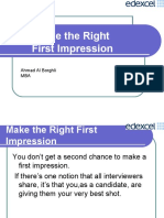 Make The Right First Impression