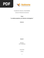 Criminologia y La Cadena Perpetua