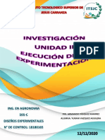 Ejecución de La Experimentación