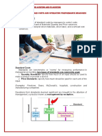 Chapter 1 Standard Costs and Operating Performance