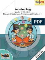 Biotechnology: Biological Techniques, Procedures and Methods 1